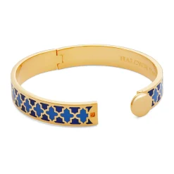 Halcyon Days Hinged Bangles*Agama Cobalt, Bluebell Gold Bangle |