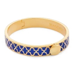 Halcyon Days Hinged Bangles*Agama Cobalt Hinged Enamel Bangle |