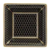 Halcyon Days Trinket Trays & Boxes*Antler Trellis Black Fine Bone China Square Tray |