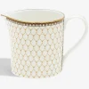 Halcyon Days Teaware*Antler Trellis Creamer Ivory