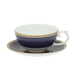 Halcyon Days Teaware*Antler Trellis Tea For One Midnight