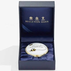 Halcyon Days Message & Occasions*Bee Anniversary Enamel Box |