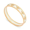 Halcyon Days Enamel Bangles*Bee Cream & Gold Enamel Bangle |