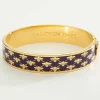 Halcyon Days Purple*Bee Sparkle Trellis Amethyst & Gold Bangle |