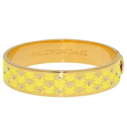 Halcyon Days Yellow*Bee Sparkle Trellis Buttercup & Gold Bangle |
