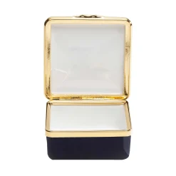 Halcyon Days Personalisation*Blank Canvas Ivory & Black Gold Box