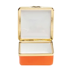 Halcyon Days Personalisation*Blank Canvas Orange Gold Box