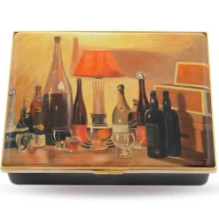 Halcyon Days Commemorative & Limited Editions*Bottlescape By Sir Winston Churchil Enamel Box |