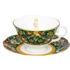 Halcyon Days Teaware*Celebration Of The Natural World Teacup & Saucer