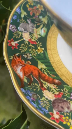 Halcyon Days Teaware*Celebration Of The Natural World Teacup & Saucer