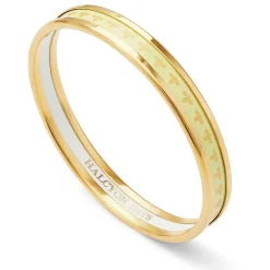 Halcyon Days Enamel Bangles*Christmas Robin Enamel Bangle In Navy & Gold |