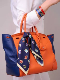 Halcyon Days Enamel Bangles*Cobalt & Gold Enamel Bangle