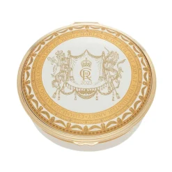 Halcyon Days Commemorative & Limited Editions*Coronation Gold Enamel Box