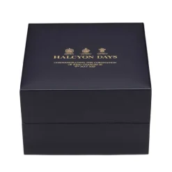 Halcyon Days Commemorative & Limited Editions*Coronation Gold Enamel Box