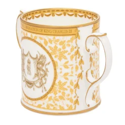 Halcyon Days Mugs*Coronation Gold Loving Fine Bone China Cup |