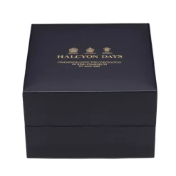 Halcyon Days Commemorative & Limited Editions*Coronation Gold Prestige Musical Box
