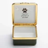 Halcyon Days Message & Occasions*Dogs Leave Pawprints Heart Enamel Box |