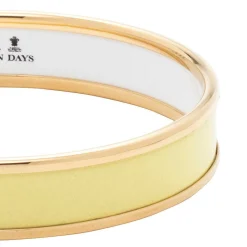Halcyon Days Enamel Bangles*Enamel Bangle In Buttercup & Gold |