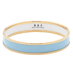 Halcyon Days Enamel Bangles*Enamel Bangle In Forget-Me-Not & Gold |