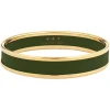 Halcyon Days Enamel Bangles*Enamel Bangle In Green & Gold |
