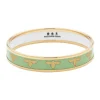 Halcyon Days Enamel Bangles*Enamel Bee Bangle In Meadow & Gold |