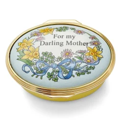 Halcyon Days Message & Occasions*For My Darling Mother Enamel Box |