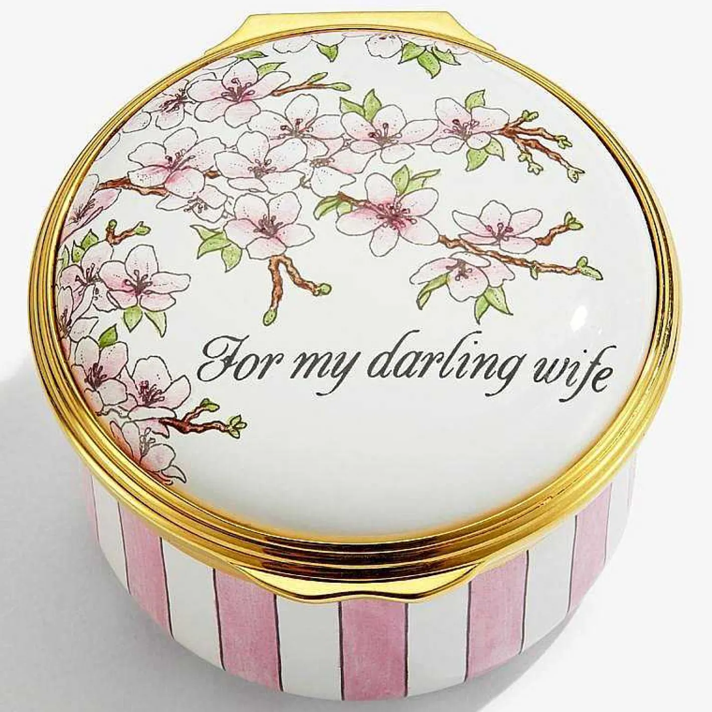 Halcyon Days Message & Occasions*For My Darling Wife Enamel Box |