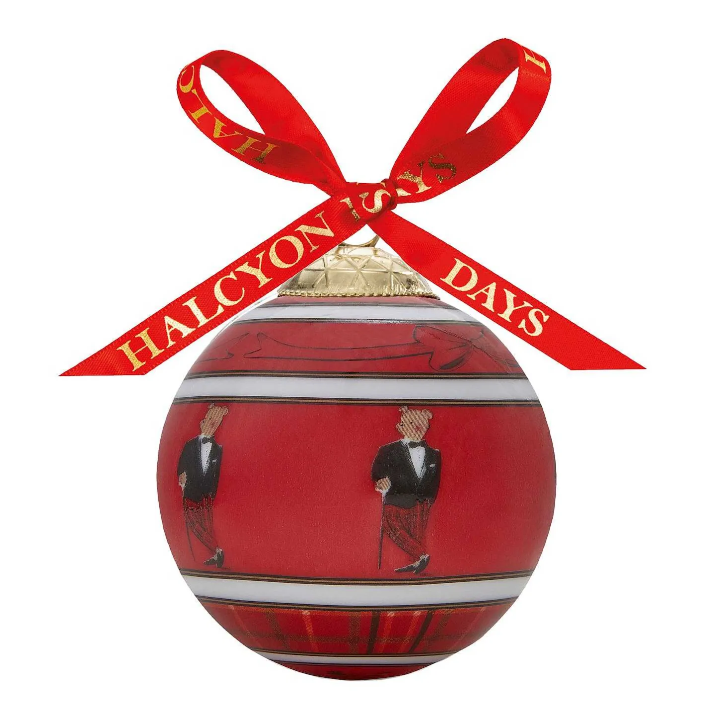 Halcyon Days Hal The Bear*Hal The Bear Red Bauble |