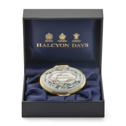 Halcyon Days Message & Occasions*Happy Anniversary Enamel Box |