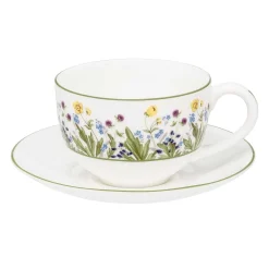 Halcyon Days Teaware*Highgrove Wildflower Teacup & Saucer