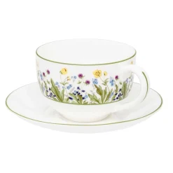Halcyon Days Teaware*Highgrove Wildflower Teacup & Saucer