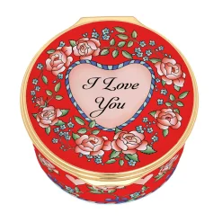 Halcyon Days Message & Occasions*I Love You Enamel Box