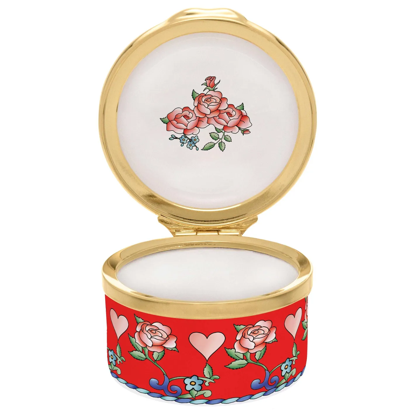 Halcyon Days Personalisation*I Love You Enamel Box - Personalised