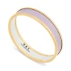 Halcyon Days Enamel Bangles*Lavender & Gold Enamel Bangle |