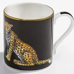 Halcyon Days Mugs*Leopard Fine Bone China Mug |