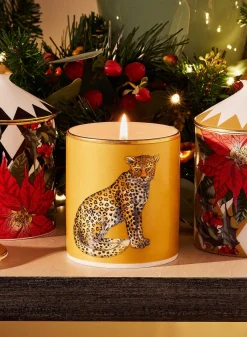 Halcyon Days Candles*Leopard Gold Jasmine Lidded Candle