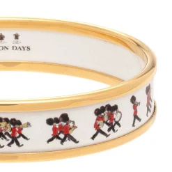 Halcyon Days Enamel Bangles*Marching Down The Mall Enamel Bangle