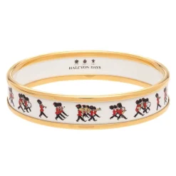 Halcyon Days Enamel Bangles*Marching Down The Mall Enamel Bangle