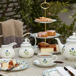 Halcyon Days Teaware*Marguerite Teacup & Saucer By Nina Campbell