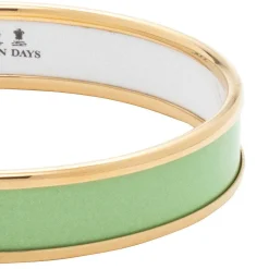 Halcyon Days Enamel Bangles*Meadow & Gold Enamel Bangle |