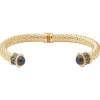 Halcyon Days Torque Bangles*Minoan Torque Black & Gold Bangle