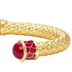 Halcyon Days Torque Bangles*Minoan Torque Ruby & Gold Bangle