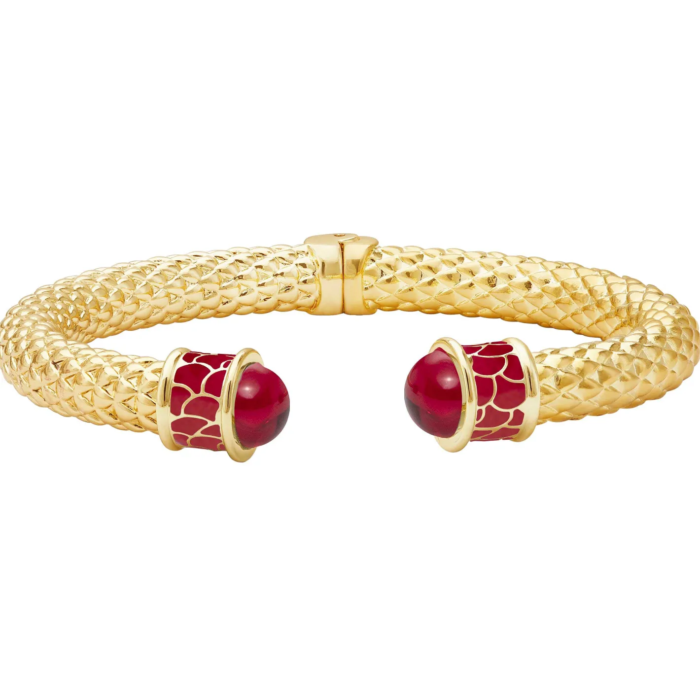 Halcyon Days Torque Bangles*Minoan Torque Ruby & Gold Bangle