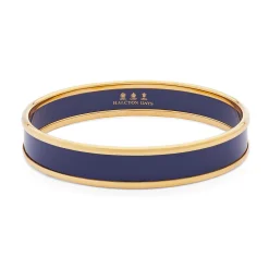 Halcyon Days Enamel Bangles*Navy & Gold Enamel Bangle |