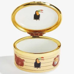 Halcyon Days Nursery & Christening*Noah'S Ark All Aboard Enamel Box |