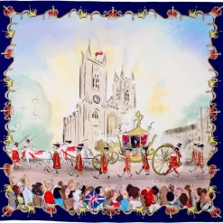 Halcyon Days Silk Scarves*Pageantry At Westminster Abbey Silk Scarf