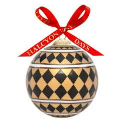 Halcyon Days Baubles*Parterre Black & Gold Bauble |