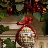 Halcyon Days Baubles*Parterre Gold With Poinsettia Bauble |