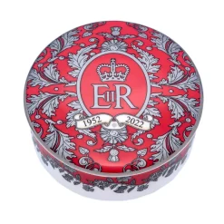 Halcyon Days Trinket Trays & Boxes*Platinum Jubilee Red Trinket Box