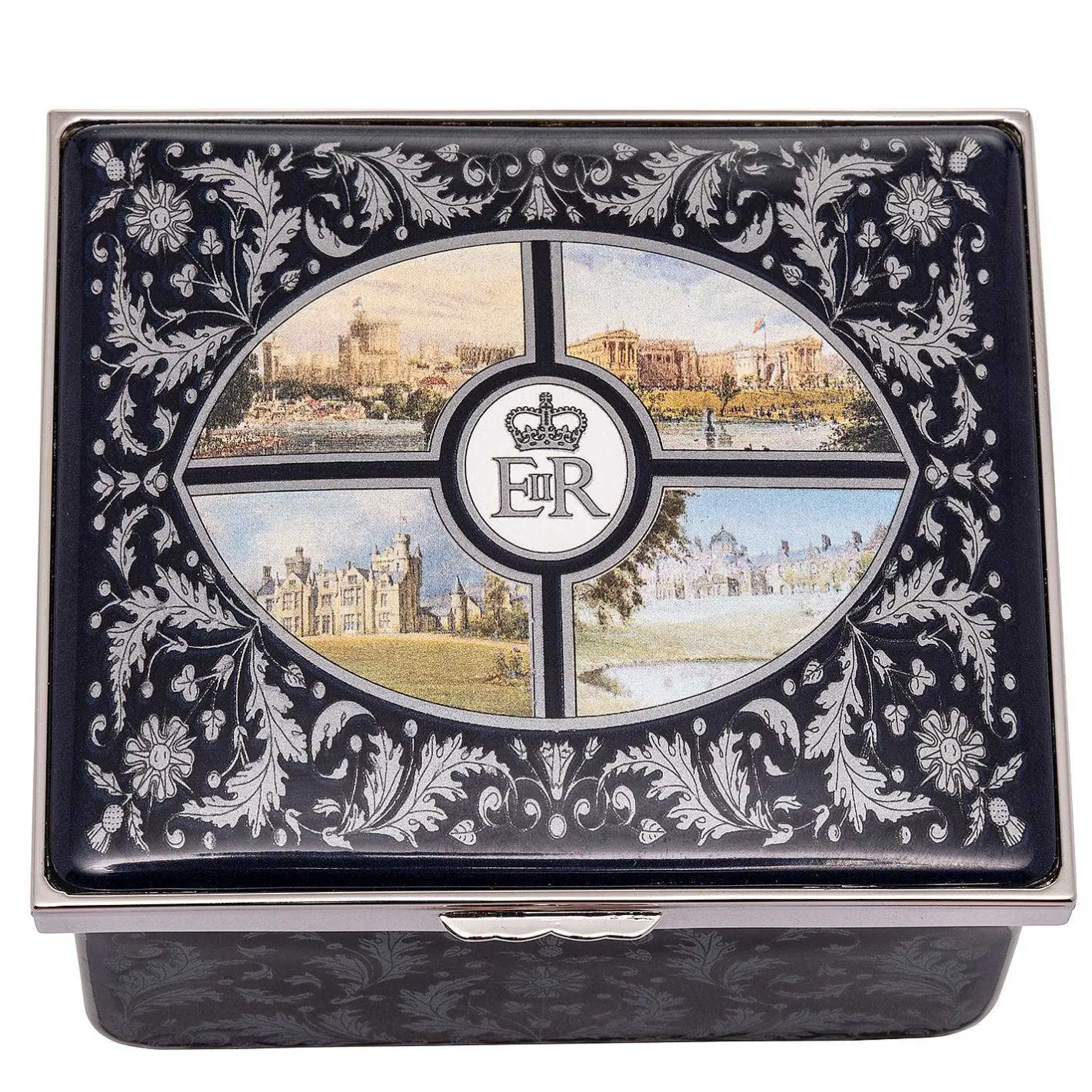 Halcyon Days Commemorative & Limited Editions*Platinum Jubilee Royal Residences Musical Box